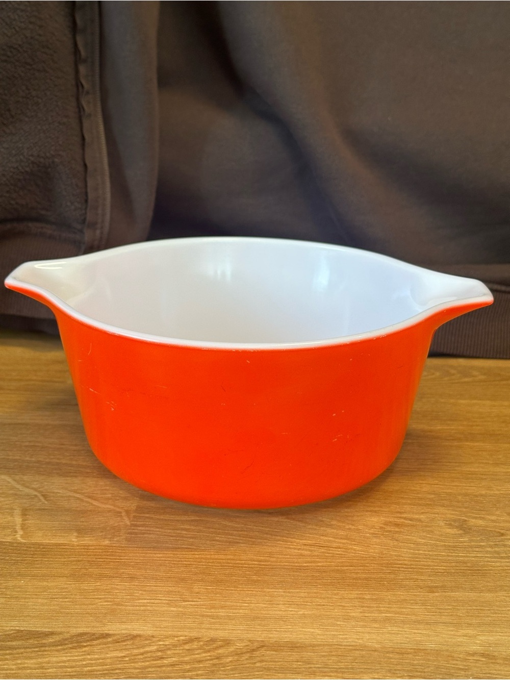 Vintage Pyrex 474-B Red Orange 1.5 Qt Cinderella Casserole Dish